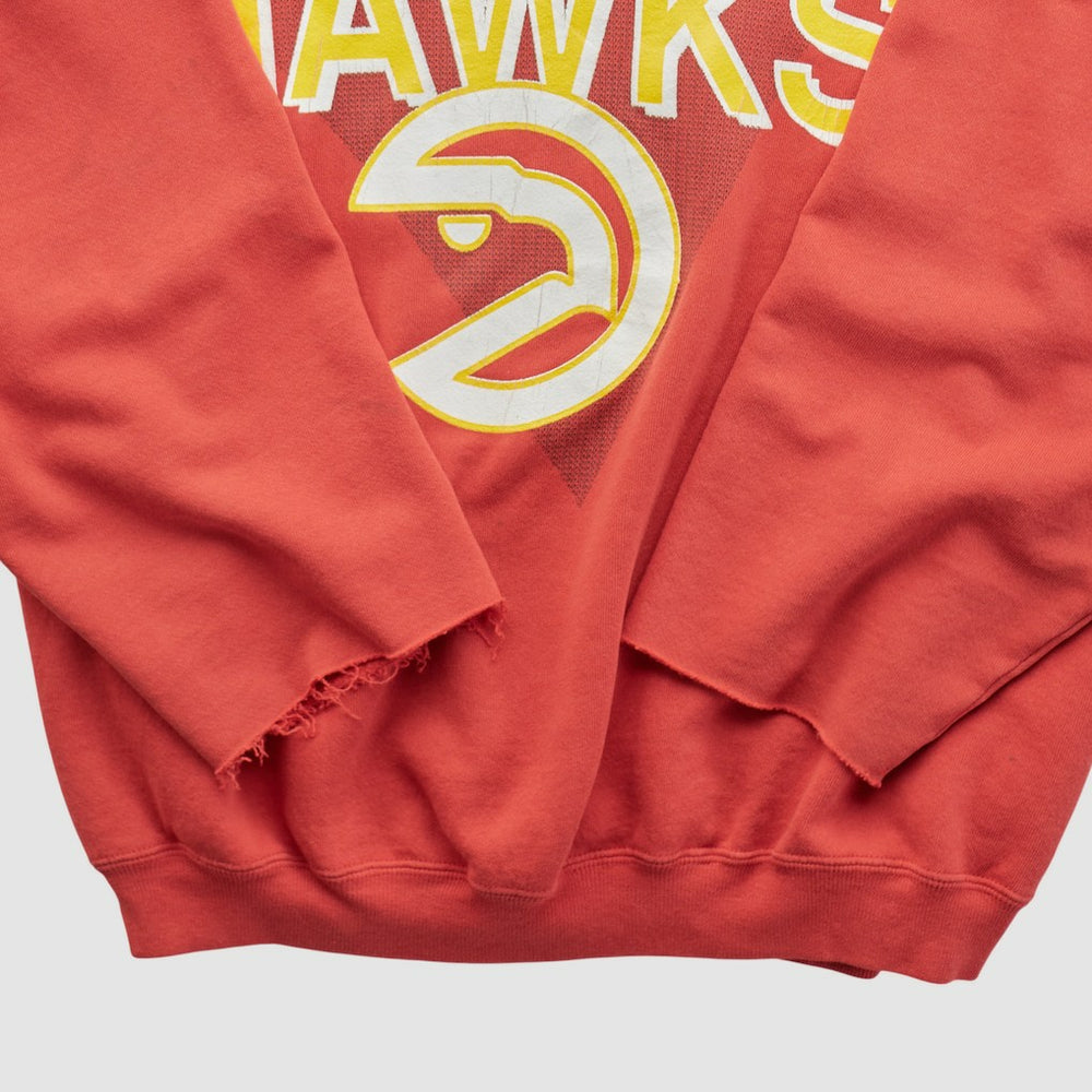 Atlanta Hawks Hanes 90s Pullover Sweatshirt - Red Vintage discount