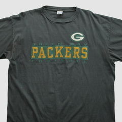 Green Bay Packers Salem Sportswear 90s T-shirt - Charcoal Vintage for sale
