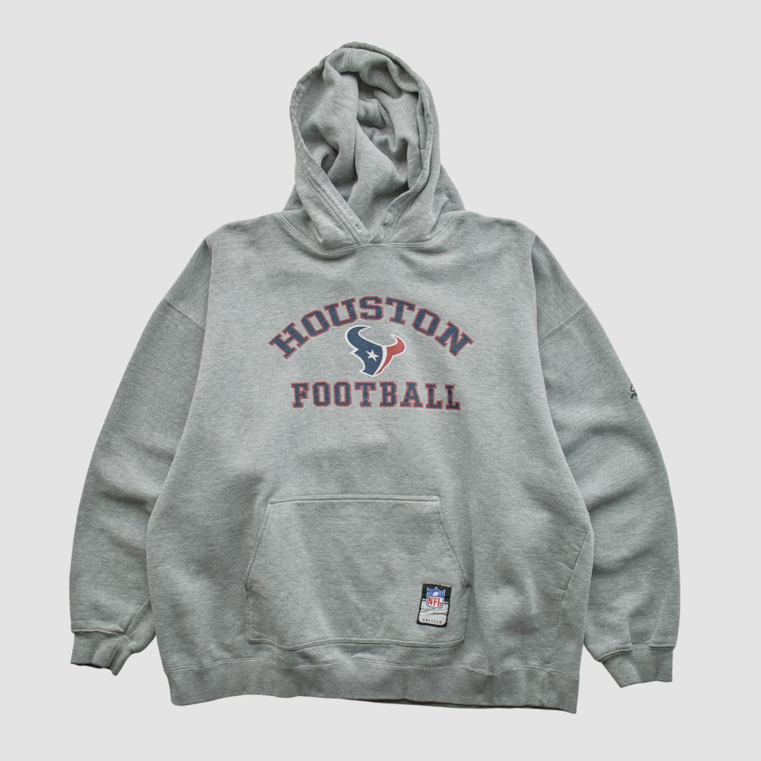Houston Texans NFL 2000s Hooded Pullover Sweatshirt - Heather Gray Vintage discount