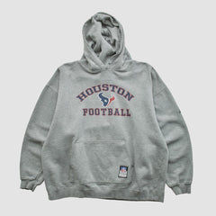 Houston Texans NFL 2000s Hooded Pullover Sweatshirt - Heather Gray Vintage discount