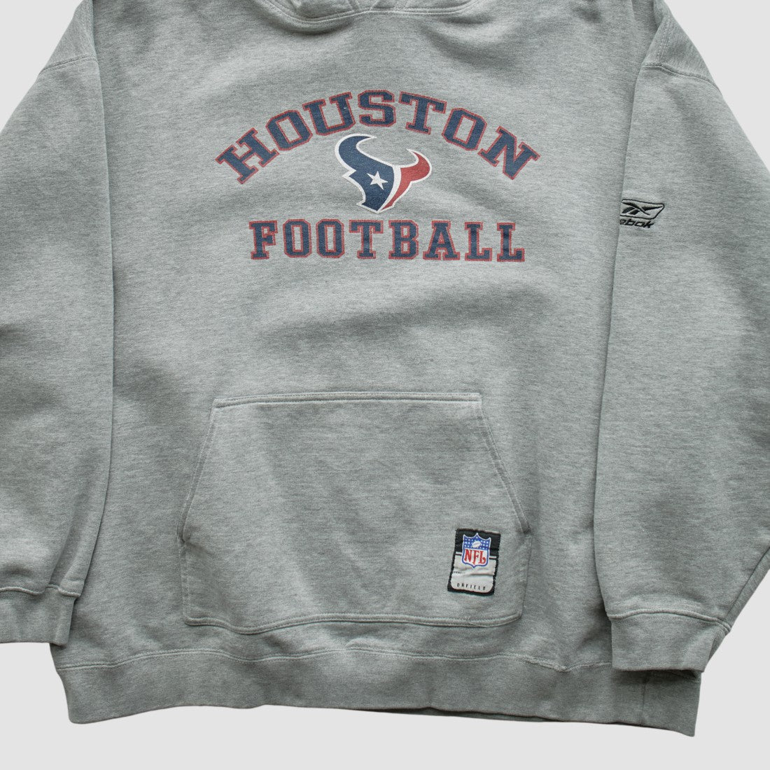 Houston Texans NFL 2000s Hooded Pullover Sweatshirt - Heather Gray Vintage discount