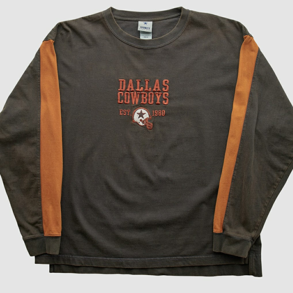 Dallas Cowboys Cowboys Authentic Apparel 2010s Long Sleeve T-shirt - Black Vintage cheap