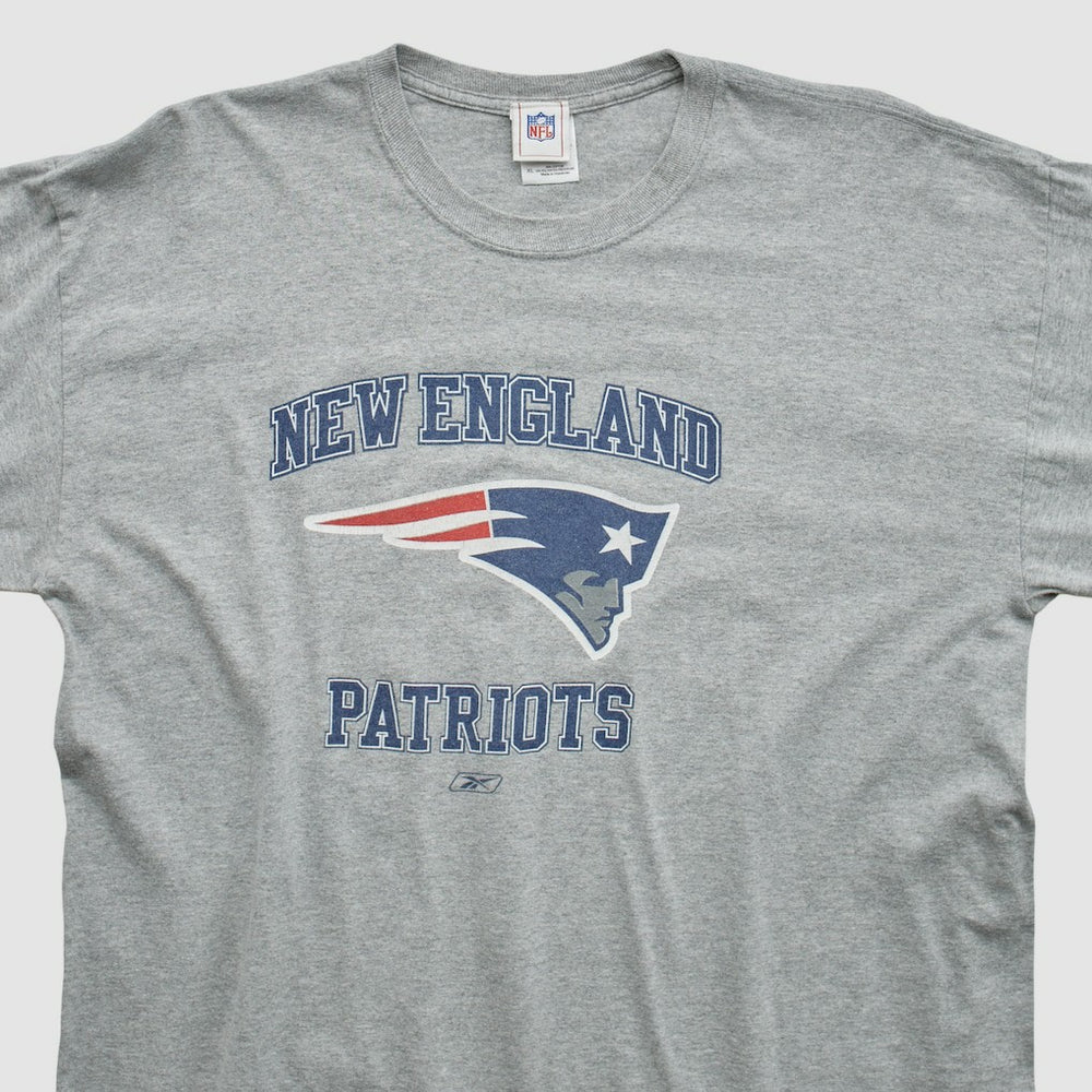 New England Patriots NFL 2000s Long Sleeve T-shirt - Heather Gray Vintage discount