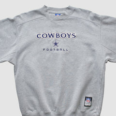 Dallas Cowboys Reebok 2000s Pullover Sweatshirt - Heather Gray Vintage sale