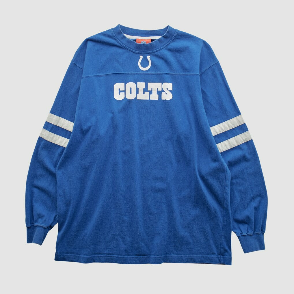 Indianapolis Colts NFL 2000s Long Sleeve T-shirt - Blue Vintage for sale