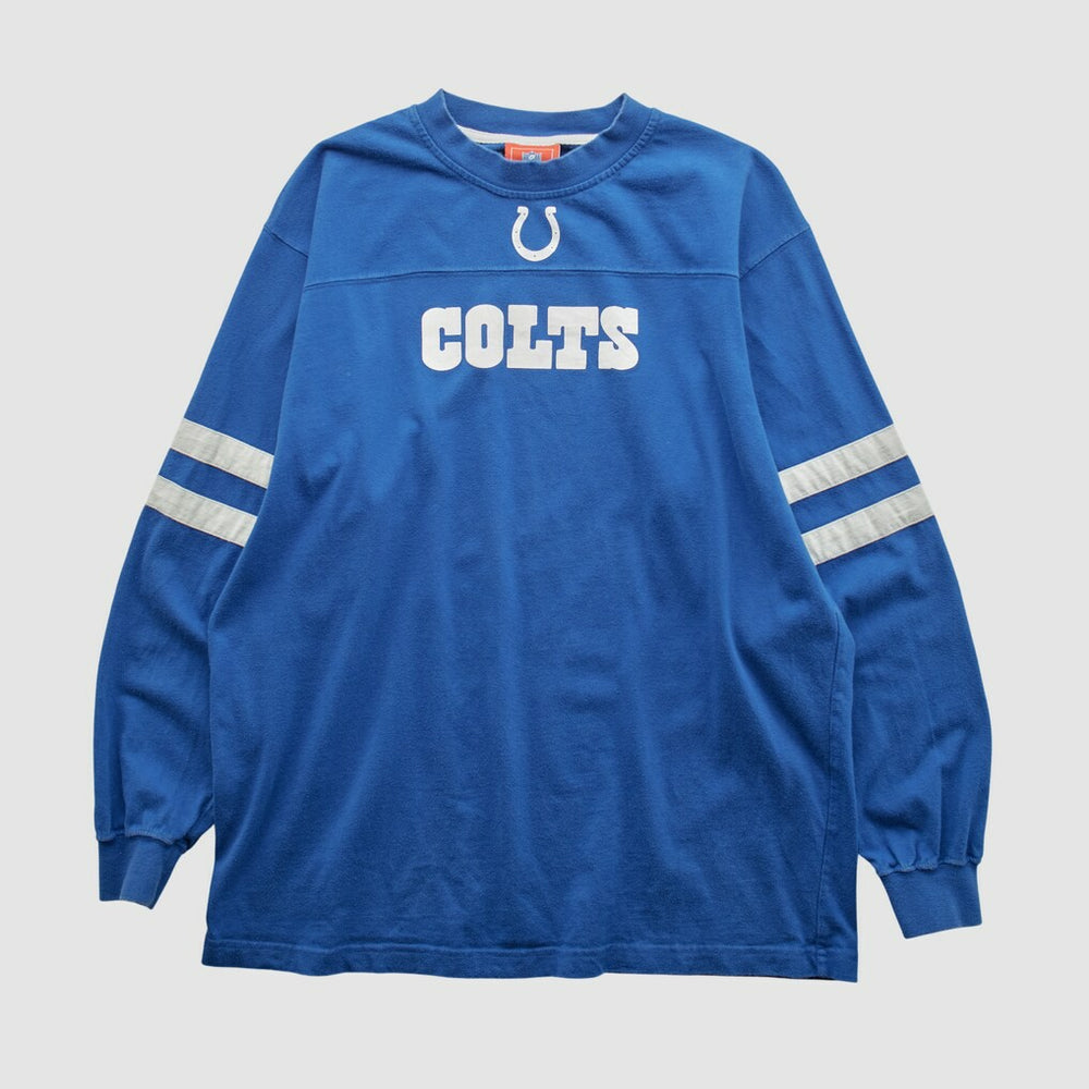 Indianapolis Colts NFL 2000s Long Sleeve T-shirt - Blue Vintage for sale