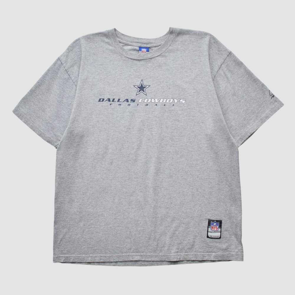 Dallas Cowboys Reebok 2000s T-shirt - Heather Gray Vintage for sale