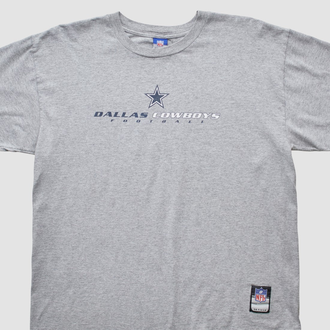 Dallas Cowboys Reebok 2000s T-shirt - Heather Gray Vintage for sale