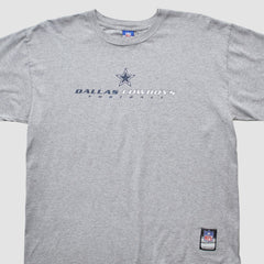 Dallas Cowboys Reebok 2000s T-shirt - Heather Gray Vintage for sale