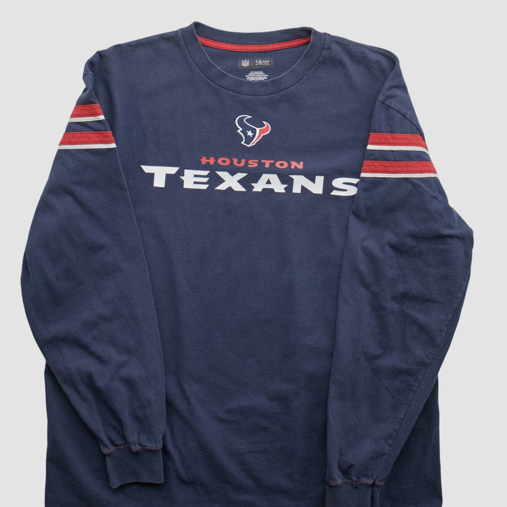 Houston Texans NFL 2010s Long Sleeve T-shirt - Navy Vintage outlet