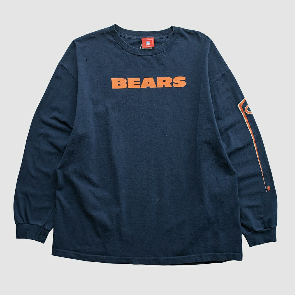 Chicago Bears NFL 2000s Long Sleeve T-shirt - Navy Vintage online
