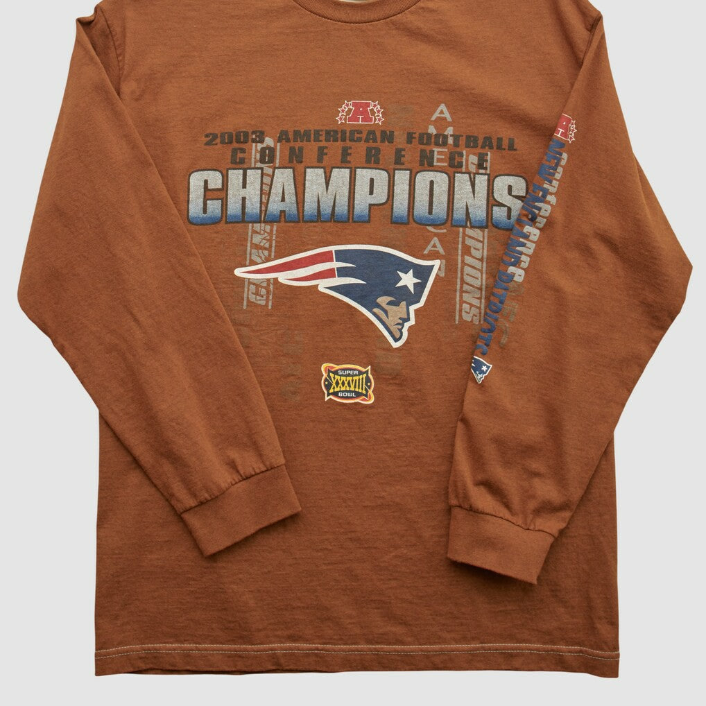 New England Patriots Alstyle 2003 Long Sleeve T-shirt - Clay Vintage online