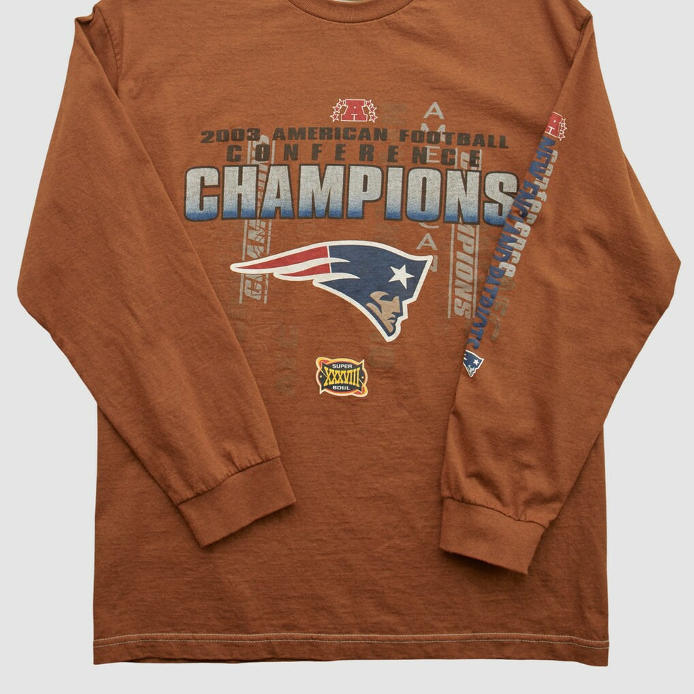 New England Patriots Alstyle 2003 Long Sleeve T-shirt - Clay Vintage online