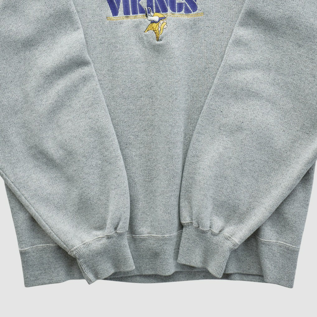 Minnesota Vikings Majestic 2000s Pullover Sweatshirt - Heather Gray Vintage sale