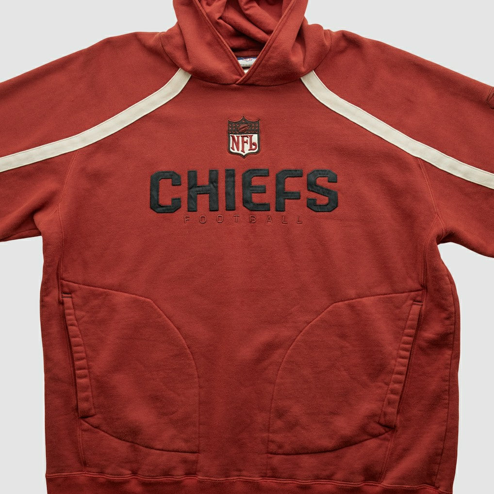 Kansas City Chiefs Reebok 2000s Hooded Pullover Sweatshirt - Red Vintage cheap