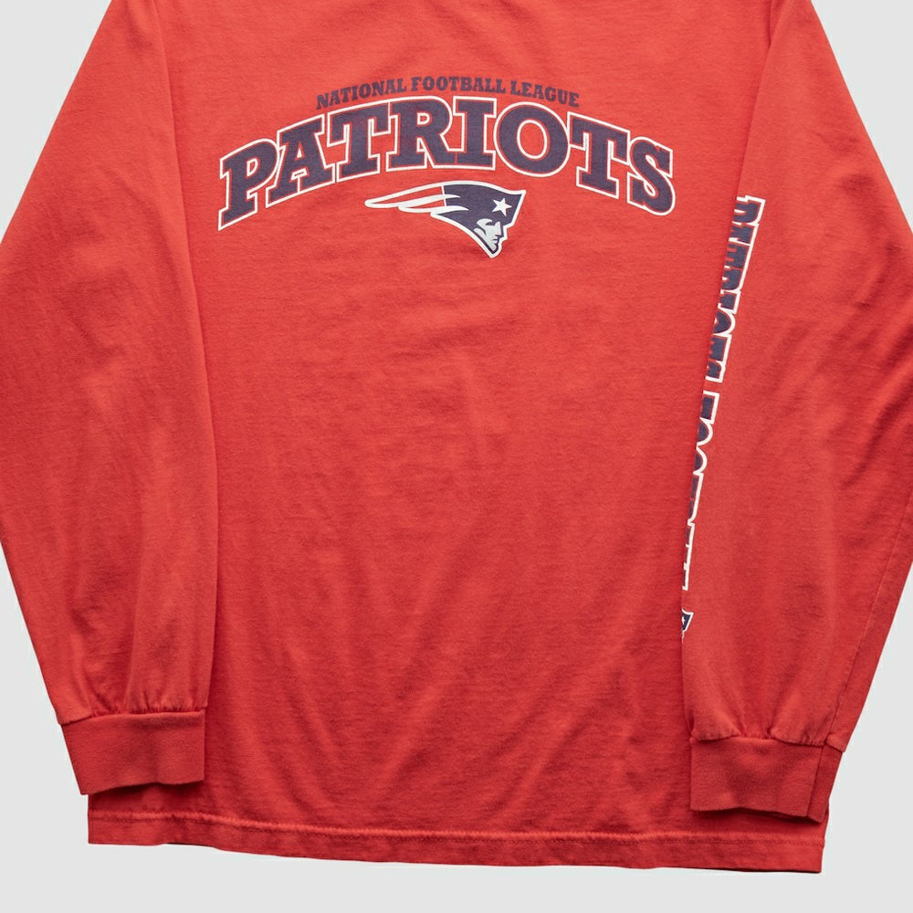 New England Patriots NFL 2010s Long Sleeve T-shirt - Red Vintage discount