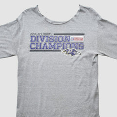 Baltimore Ravens 2006 Long Sleeve T-shirt - Heather Gray Vintage outlet