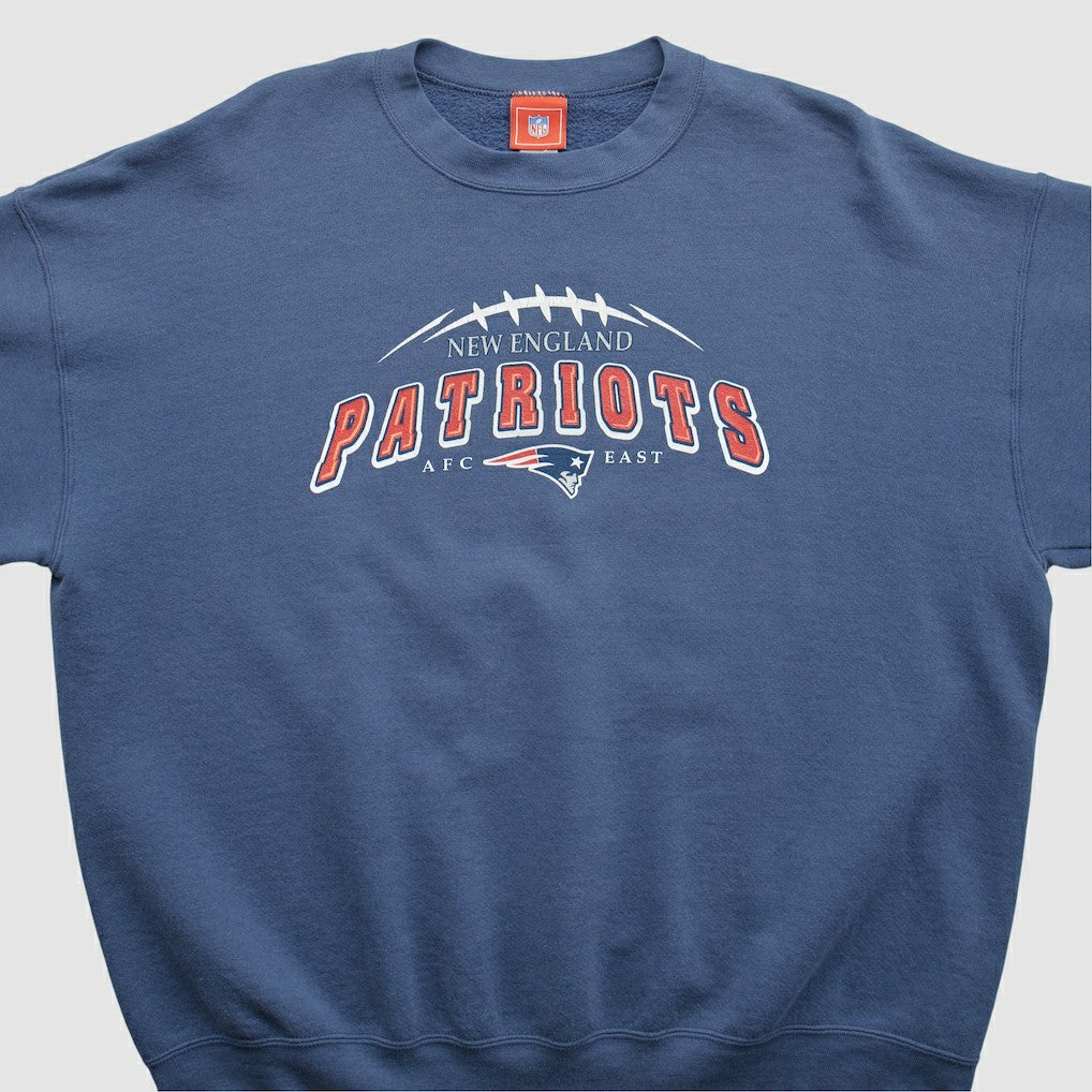 New England Patriots NFL 2000s Pullover Sweatshirt - Navy Vintage discount