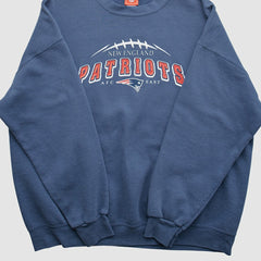 New England Patriots NFL 2000s Pullover Sweatshirt - Navy Vintage discount