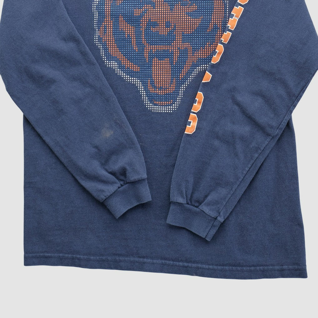 Chicago Bears NFL 2000s Long Sleeve T-shirt - Navy Vintage for sale
