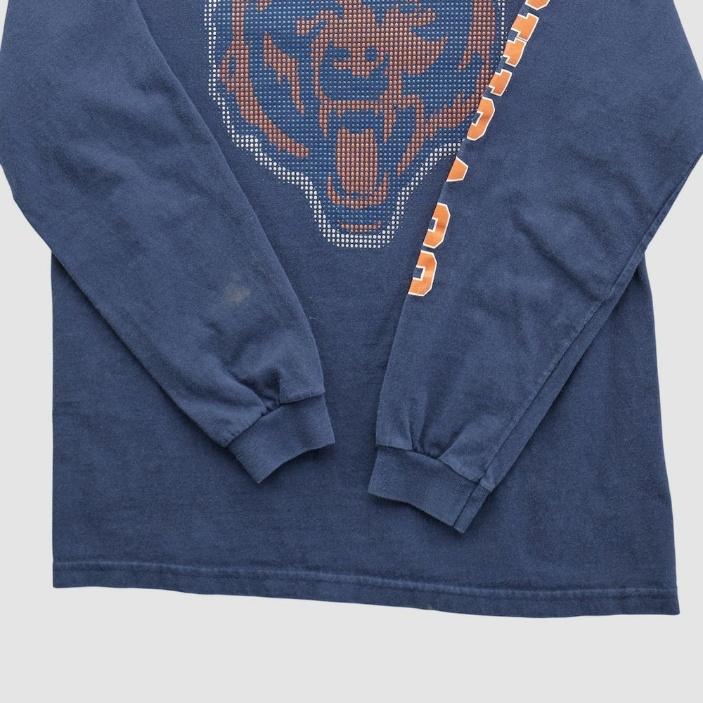 Chicago Bears NFL 2000s Long Sleeve T-shirt - Navy Vintage for sale