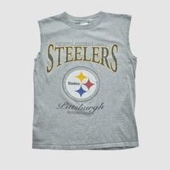 Pittsburgh Steelers 2000s Tank - Heather Gray Vintage cheap