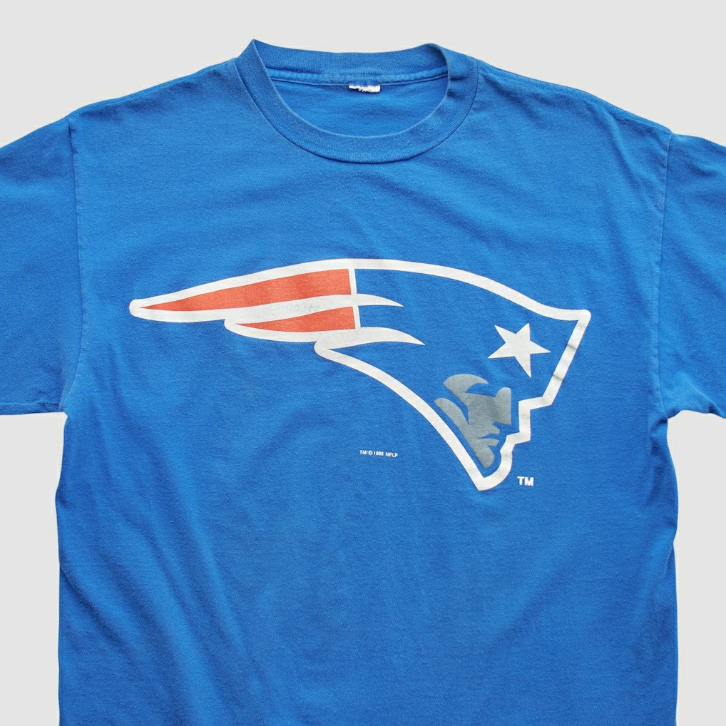 New England Patriots 1995 T-shirt - Blue Vintage discount
