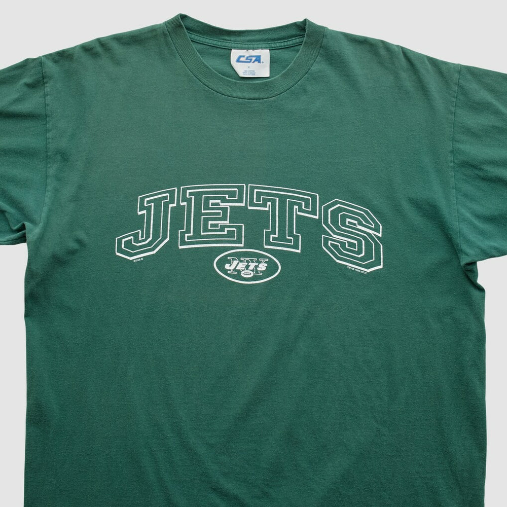 New York Jets CSA 90s T-shirt - Green Vintage sale