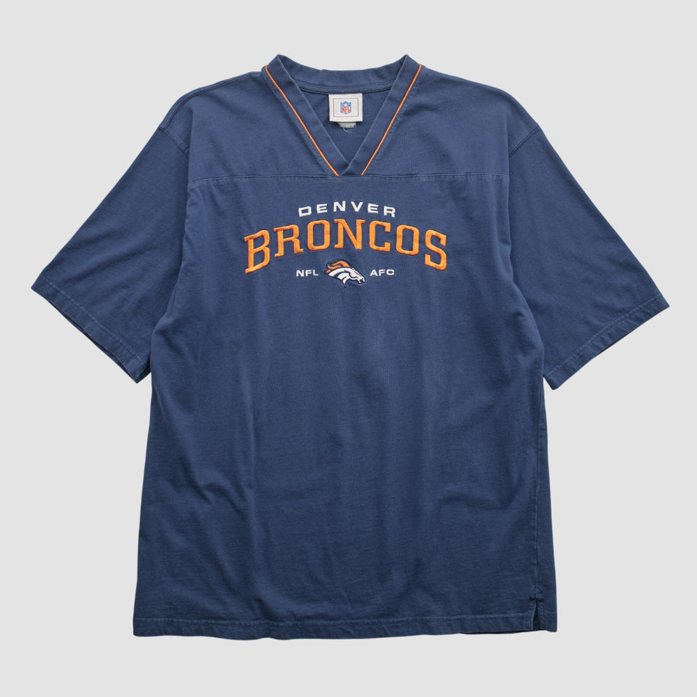 Denver Broncos NFL 2000s T-shirt - Navy Real Vintage on sale