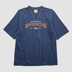 Denver Broncos NFL 2000s T-shirt - Navy Real Vintage on sale