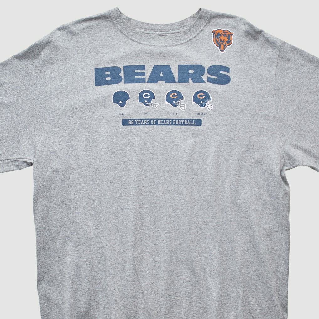 Chicago Bears Reebok 2000s Long Sleeve T-shirt - Heather Gray Vintage sale