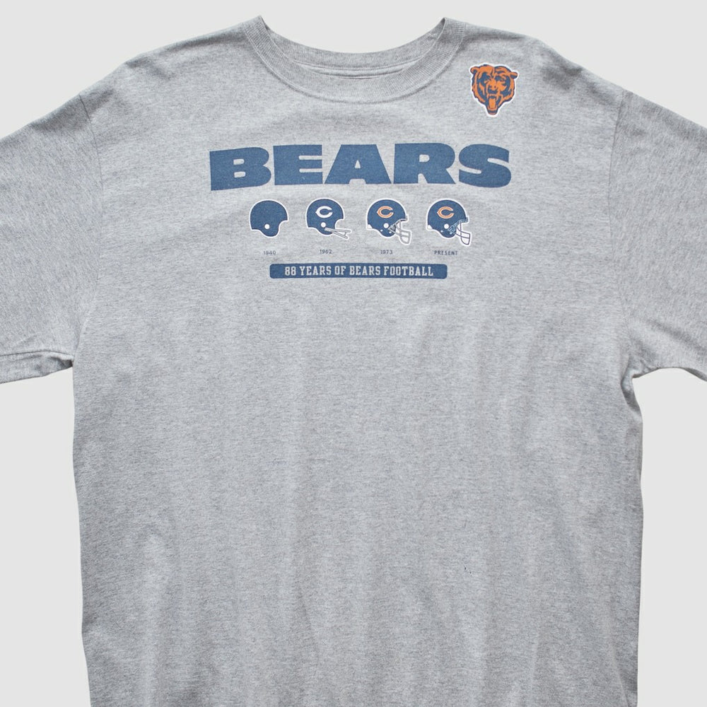 Chicago Bears Reebok 2000s Long Sleeve T-shirt - Heather Gray Vintage sale