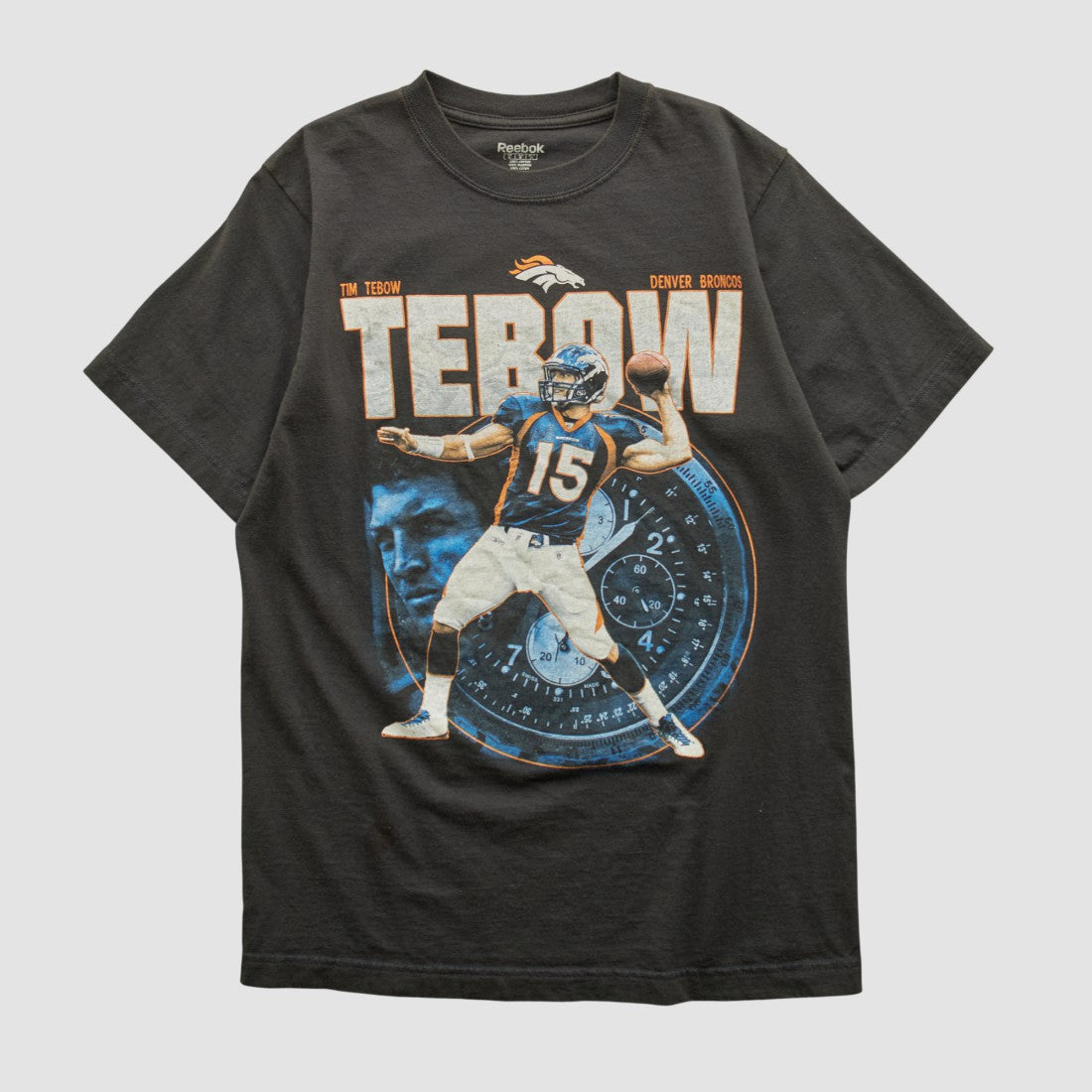Tim Tebow Reebok 2010 T-shirt - Black Vintage outlet