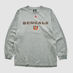 Cincinnati Bengals NFL 2010s Long Sleeve T-shirt - Heather Gray Vintage outlet