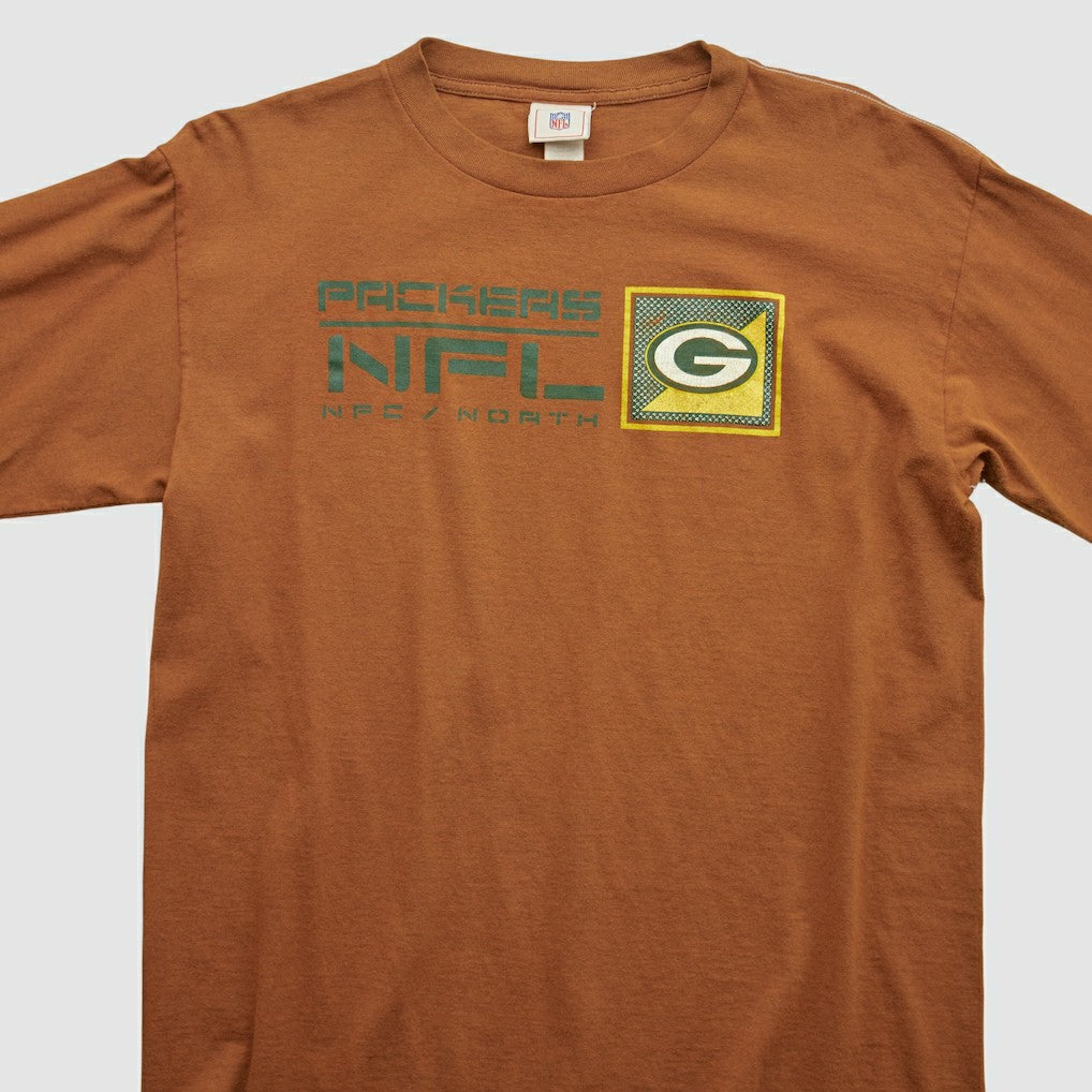 Green Bay Packers NFL 2000s Long Sleeve T-shirt - Clay Vintage cheap