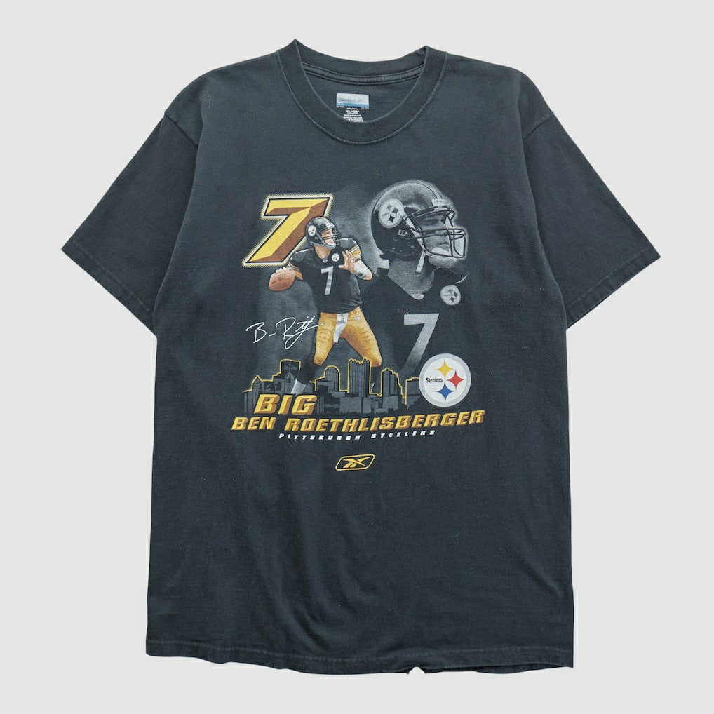 Ben Roethlisberger Reebok 2000s T-shirt - Black Vintage online