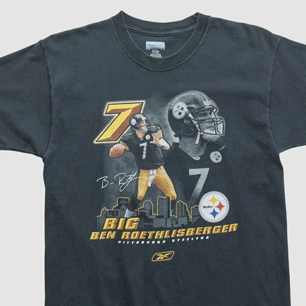 Ben Roethlisberger Reebok 2000s T-shirt - Black Vintage online