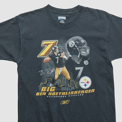 Ben Roethlisberger Reebok 2000s T-shirt - Black Vintage online