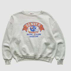 Denver Broncos Signal Sports 1987 Pullover Sweatshirt - White Vintage sale