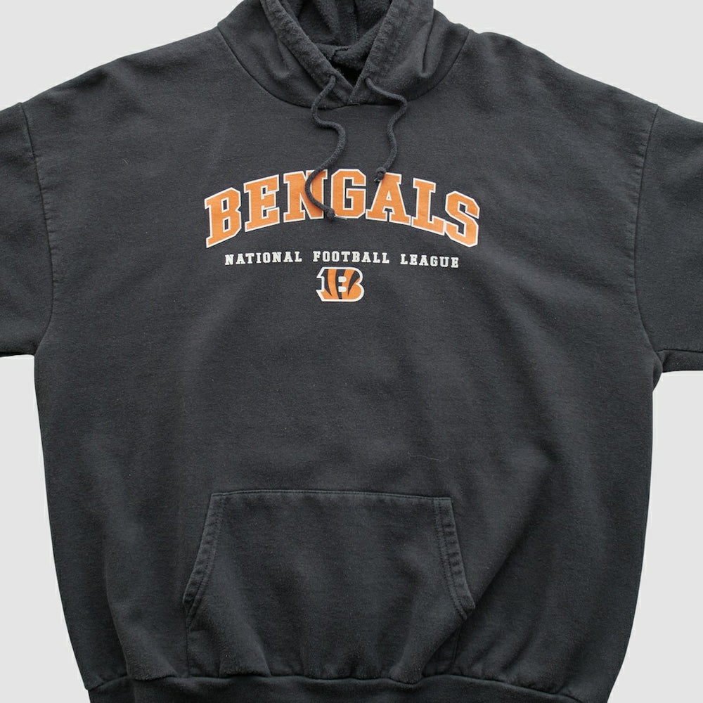 Cincinnati Bengals NFL 2000s Hooded Pullover Sweatshirt - Black Vintage discount