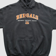 Cincinnati Bengals NFL 2000s Hooded Pullover Sweatshirt - Black Vintage discount