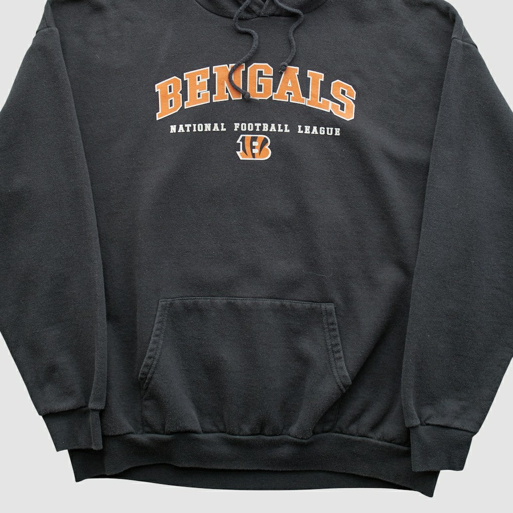 Cincinnati Bengals NFL 2000s Hooded Pullover Sweatshirt - Black Vintage discount