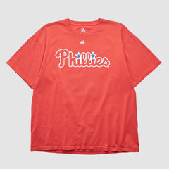 Philadelphia Phillies Majestic 2000s T-shirt Red Vintage