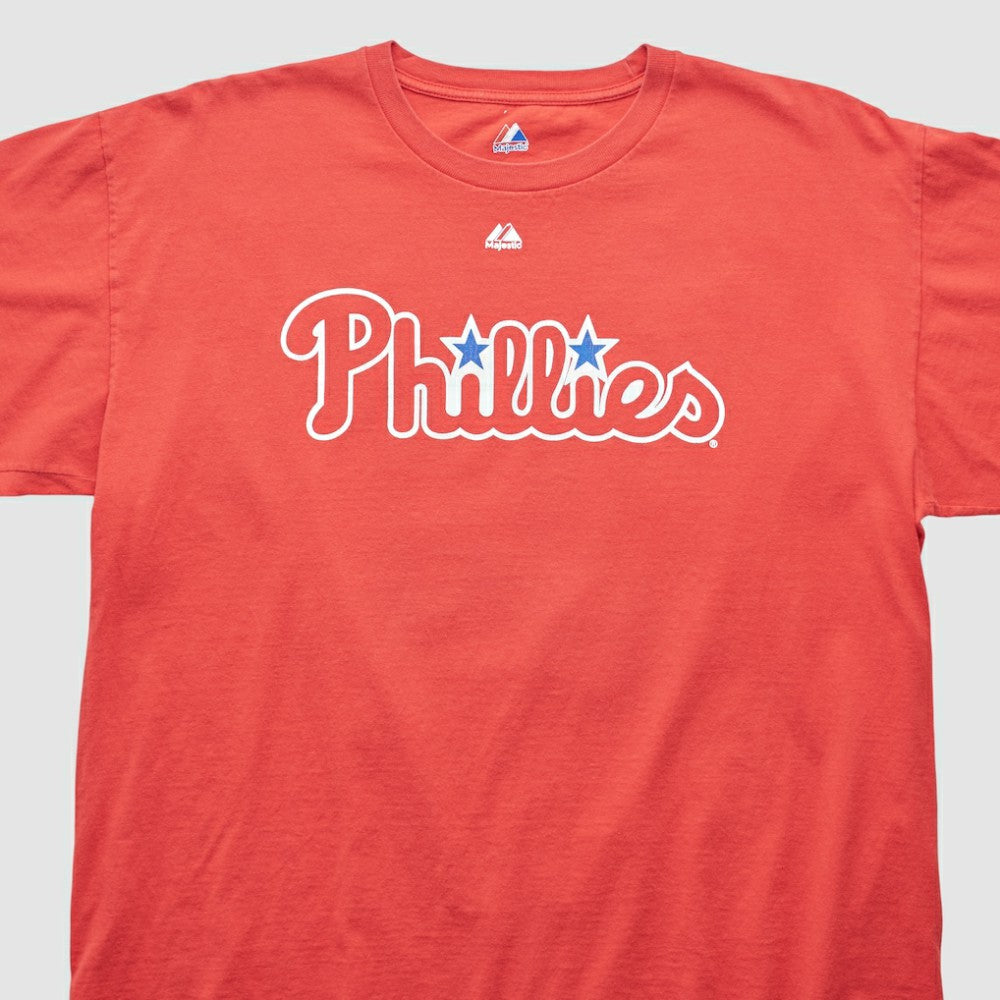 Philadelphia Phillies Majestic 2000s T-shirt Red Vintage