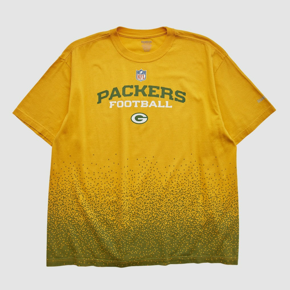 Green Bay Packers Reebok 2000s T-shirt - Yellow Vintage discount