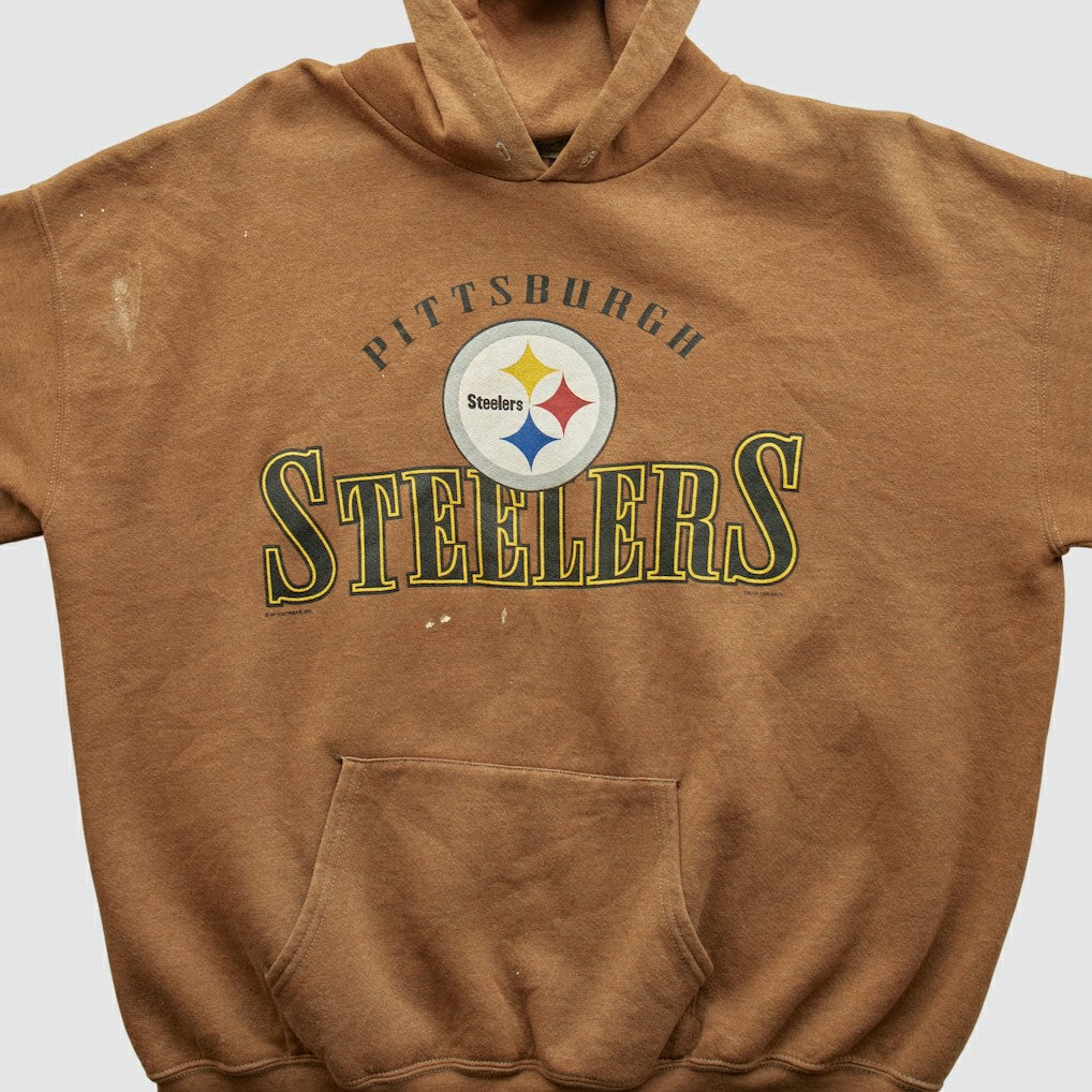 Pittsburgh Steelers Lee Sport 2000s Hooded Pullover Sweatshirt - Clay Vintage cheap