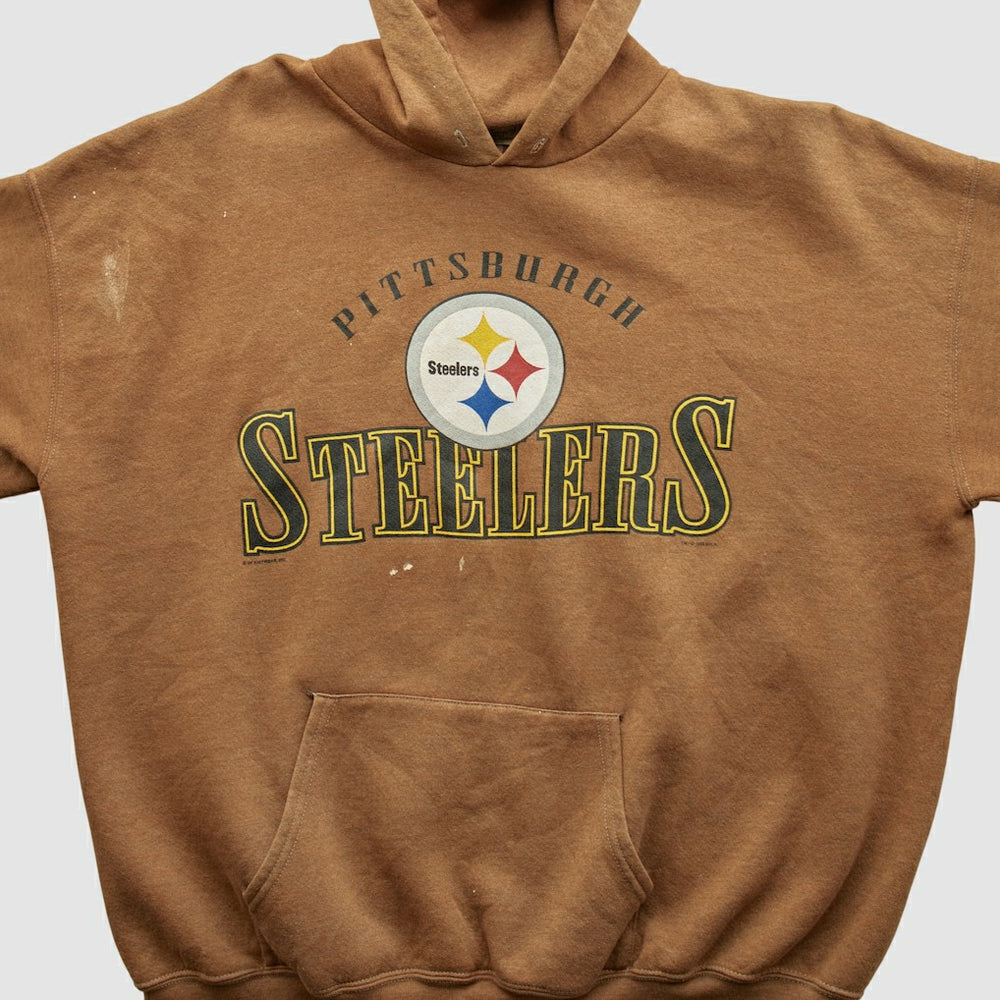 Pittsburgh Steelers Lee Sport 2000s Hooded Pullover Sweatshirt - Clay Vintage cheap