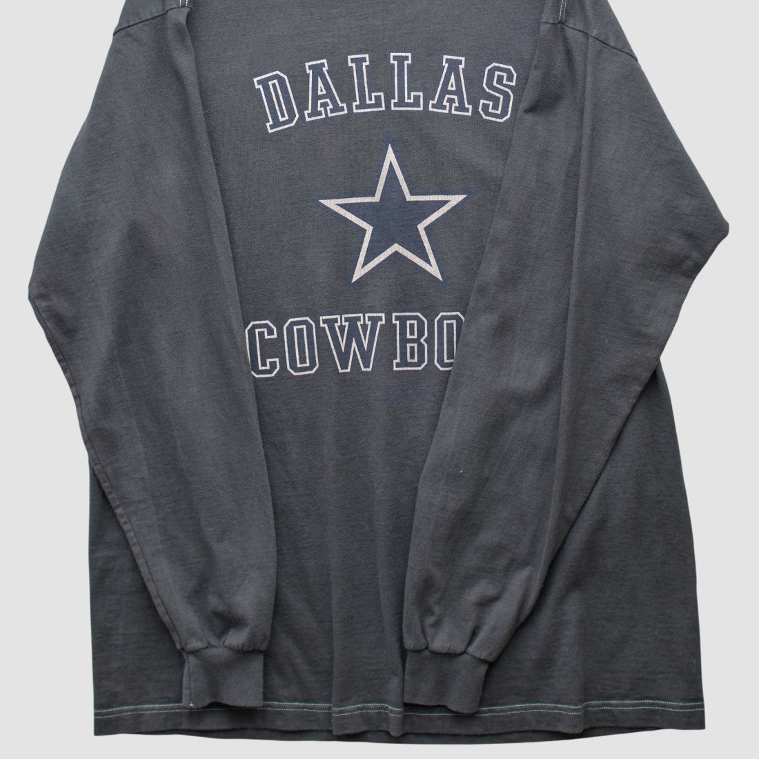 Dallas Cowboys Reebok 2000s Long Sleeve T-shirt - Charcoal Vintage discount