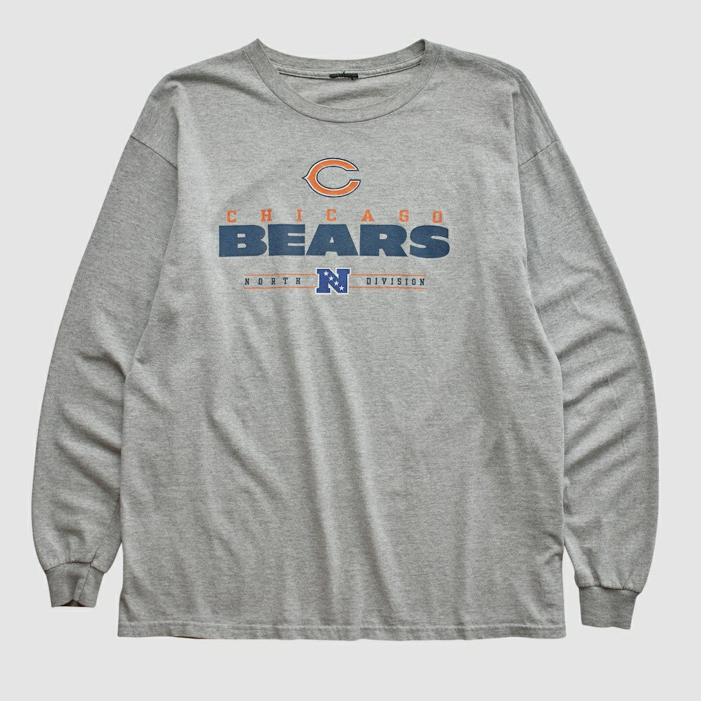 Chicago Bears 2010s Long Sleeve T-shirt - Heather Gray Vintage for sale