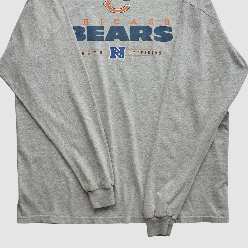 Chicago Bears 2010s Long Sleeve T-shirt - Heather Gray Vintage for sale